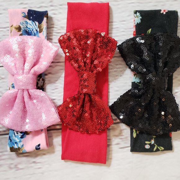 Bundle of Big Bow Headbands - Picture 4 of 8